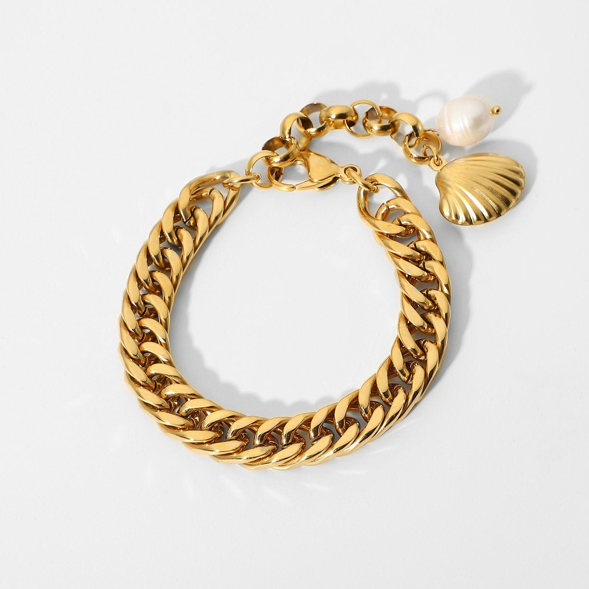 Cuban Chain Bracelet 18k Gold Plated - gldplace