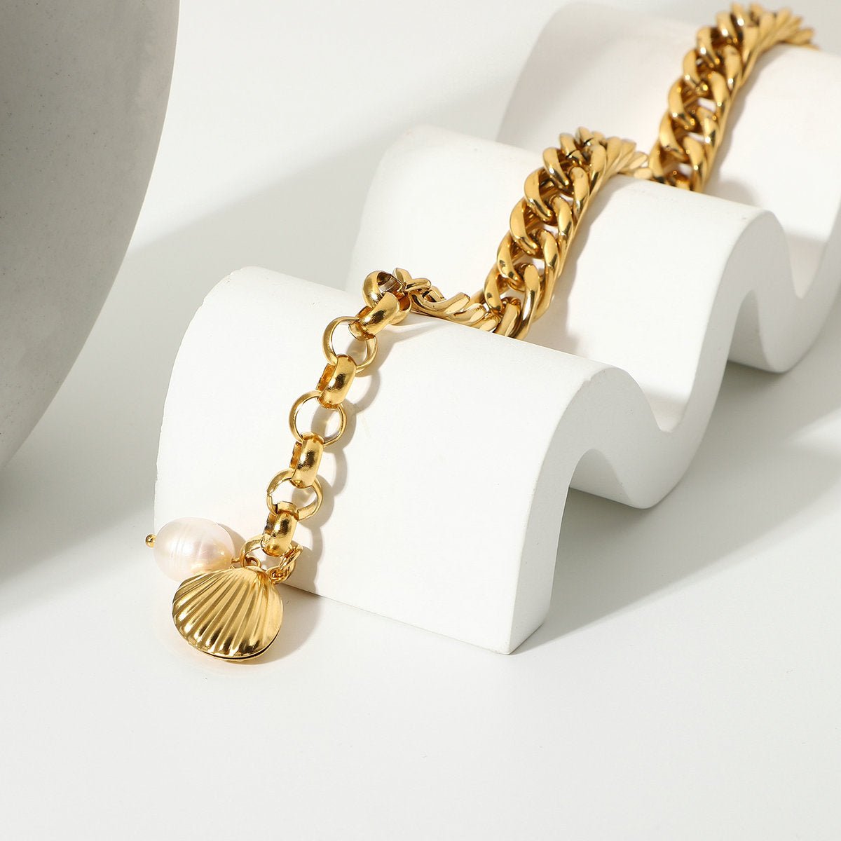 Cuban Chain Bracelet 18k Gold Plated - gldplace