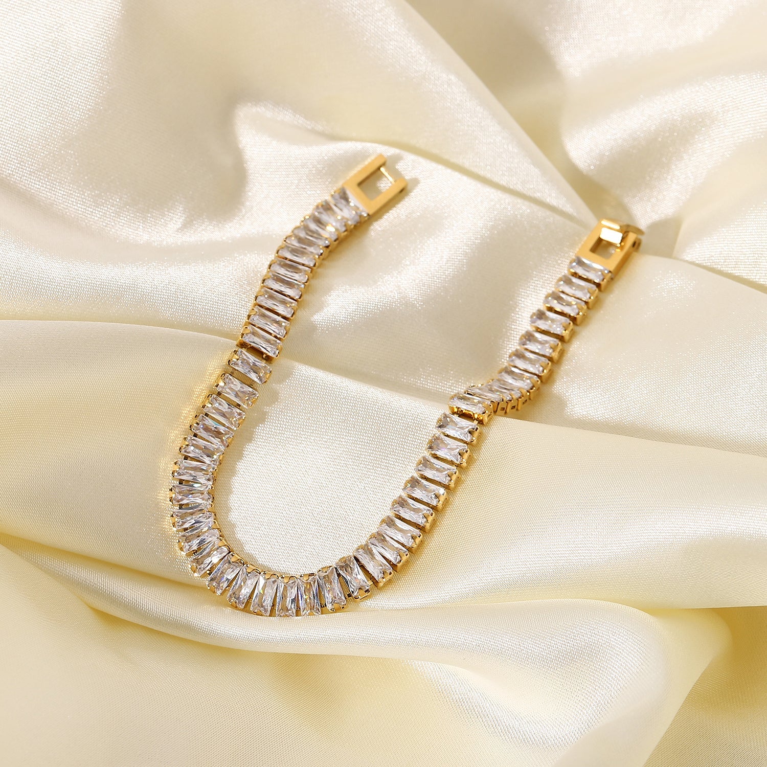 Iced Out Cubic CZ Gold Plated Bracelet - gldplace