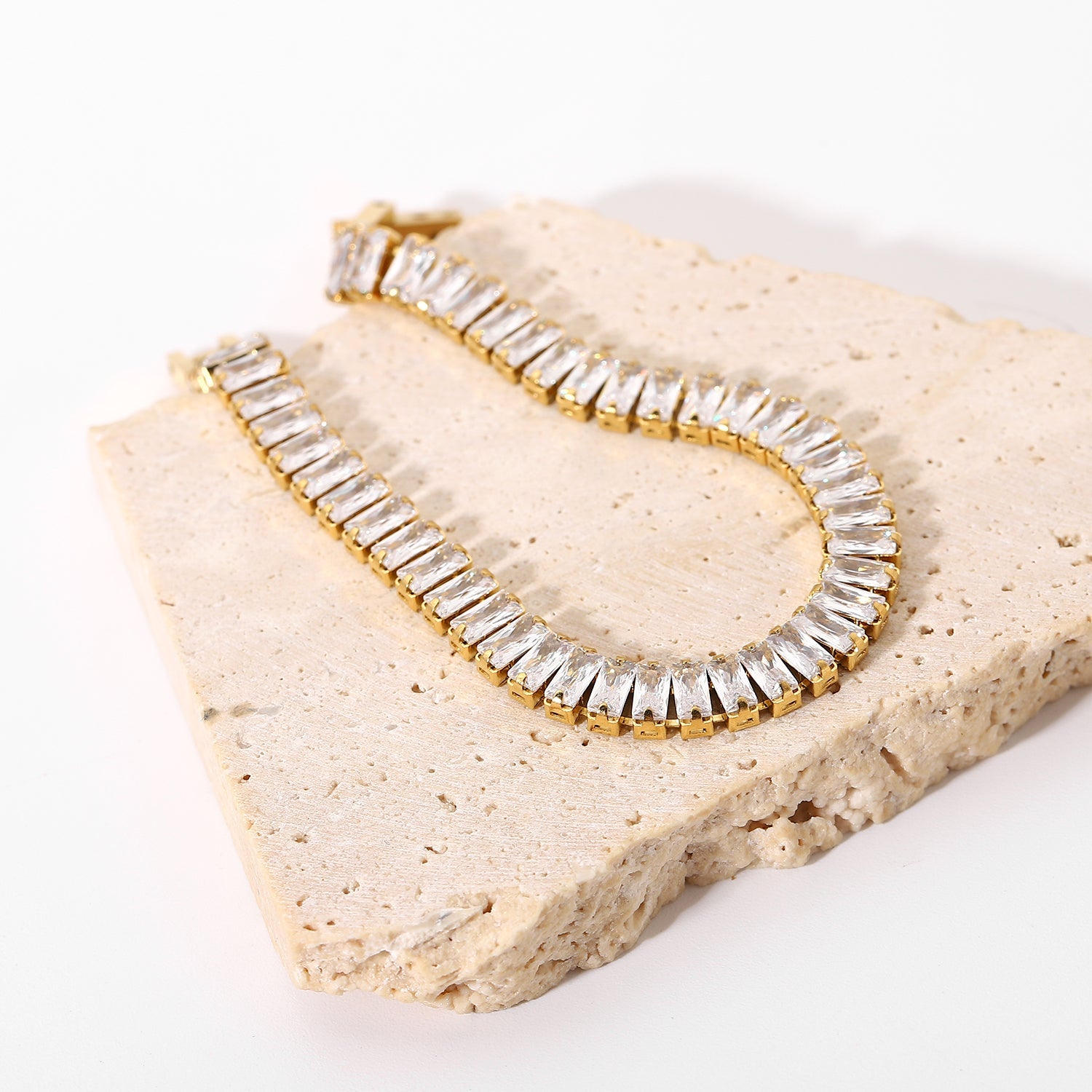 Iced Out Cubic CZ Gold Plated Bracelet - gldplace