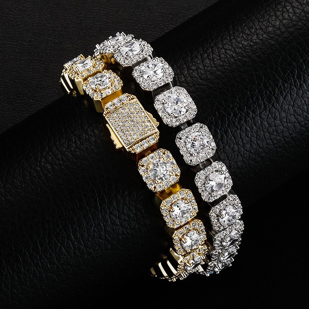 Iced Tennis Bracelet 14k Gold - gldplace