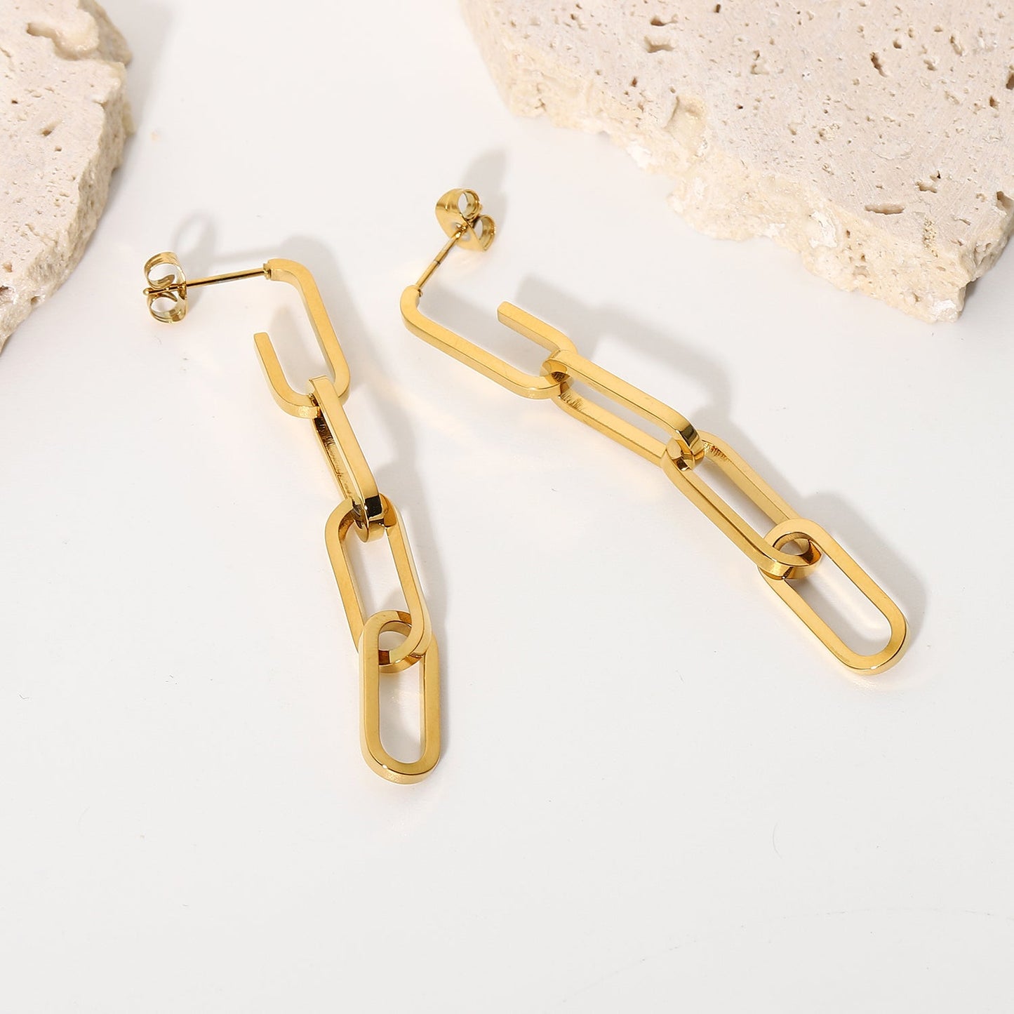 Link Chain Drop Earrings - gldplace