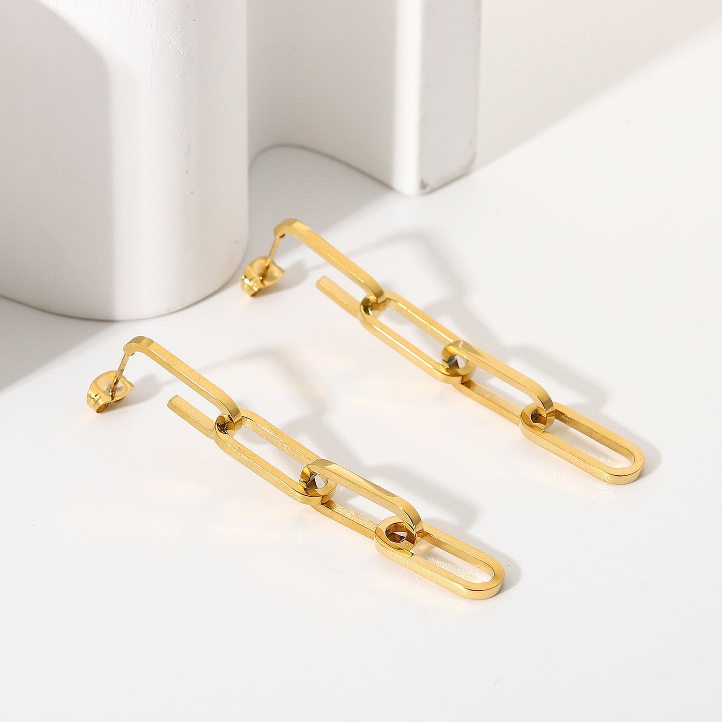 Link Chain Drop Earrings - gldplace