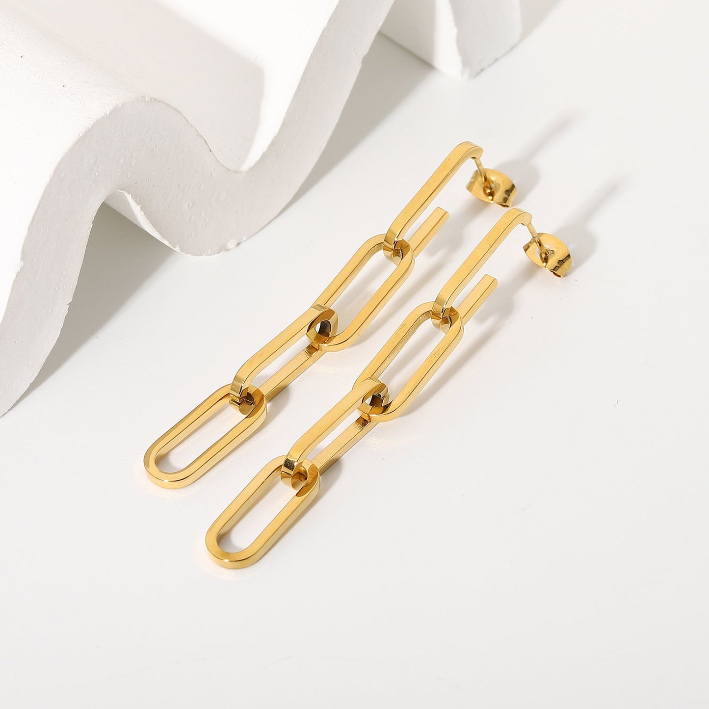 Link Chain Drop Earrings - gldplace