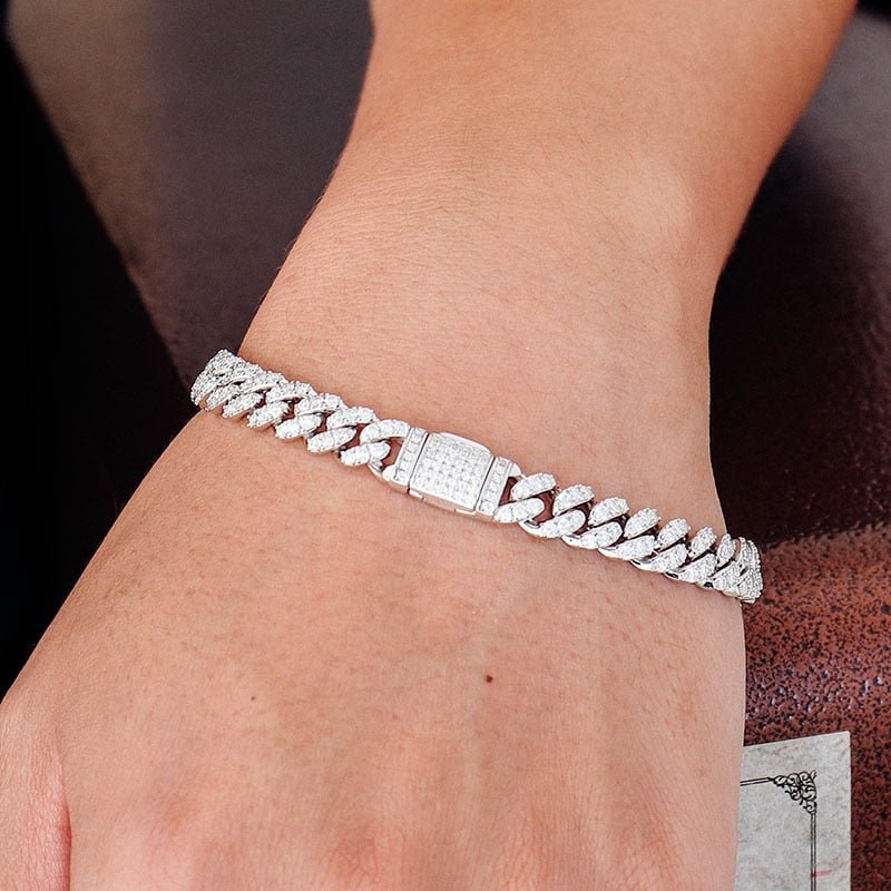 Luxurious Moissanite Cuban Chain Bracelet - gldplace