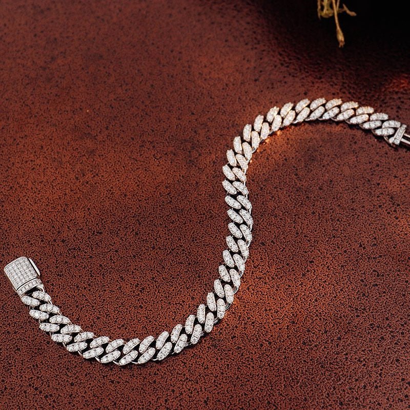 Luxurious Moissanite Cuban Chain Bracelet - gldplace