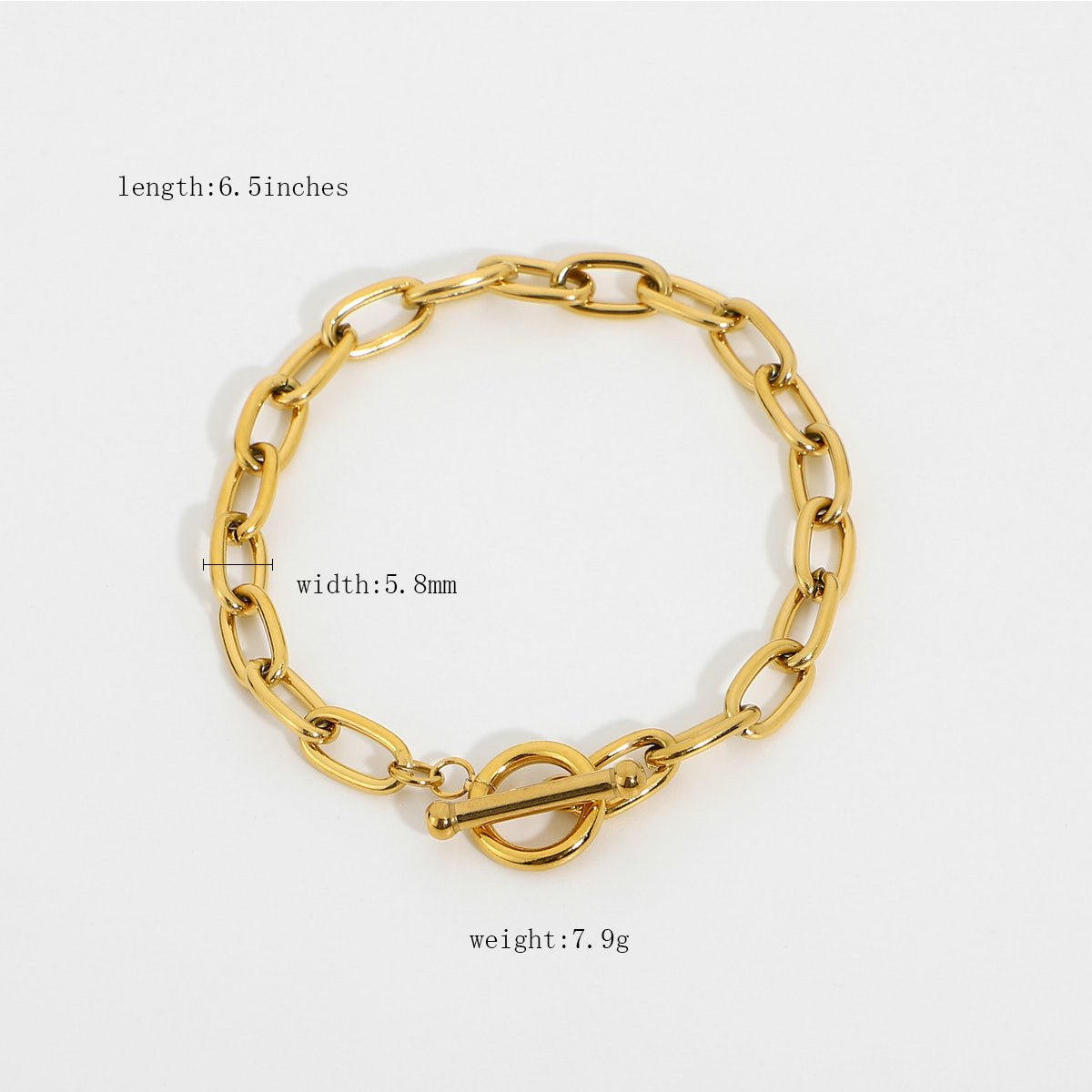 OT Toggle Link Chain Bracelet - gldplace