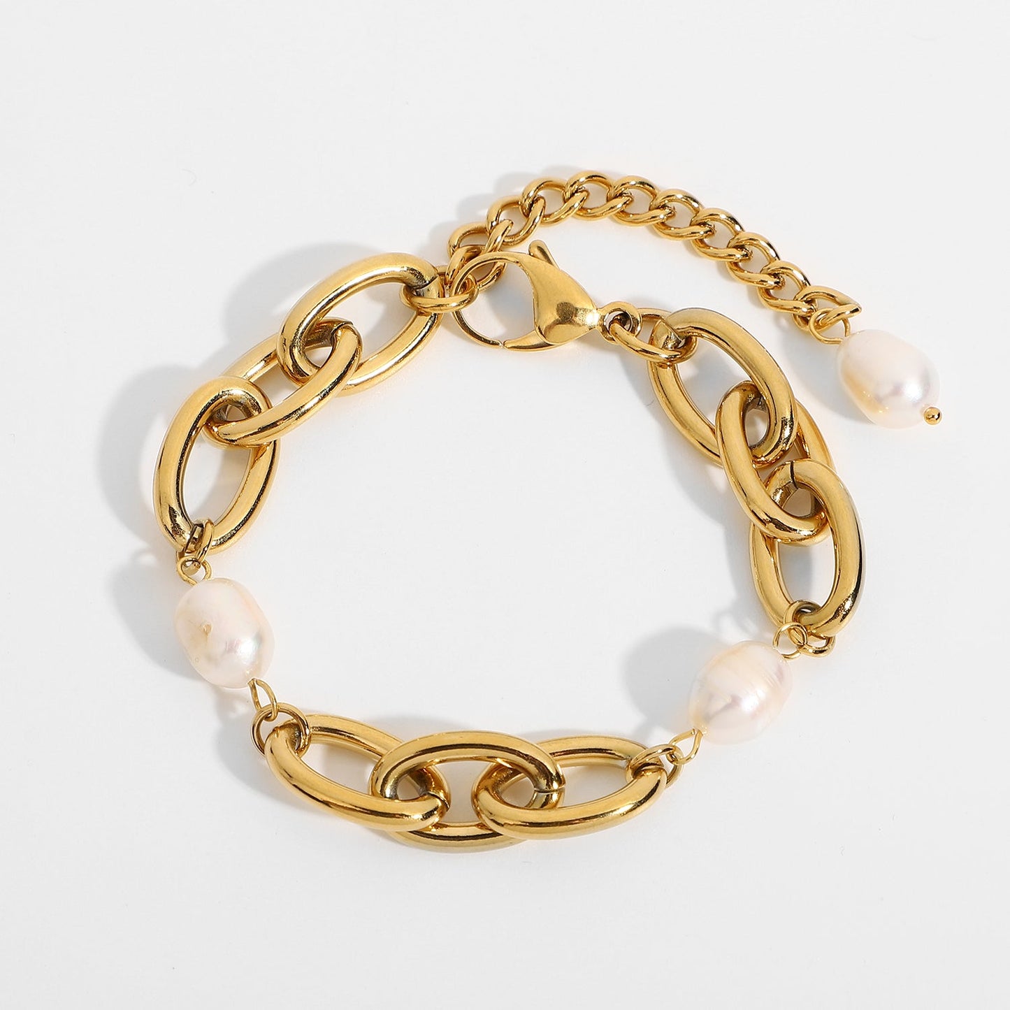 Pearl Link Chain Bracelet - gldplace