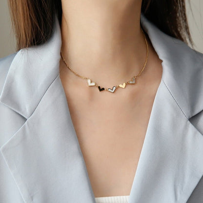 Shell Hearts Choker Necklace - gldplace