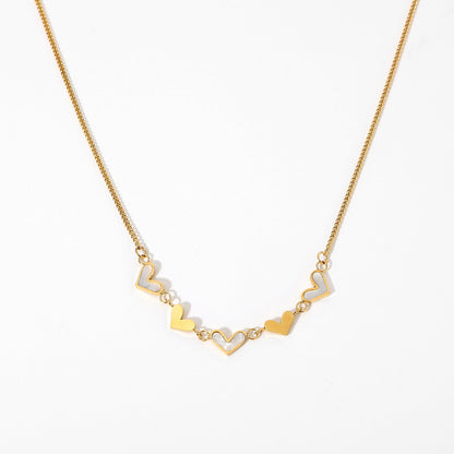 Shell Hearts Choker Necklace - gldplace