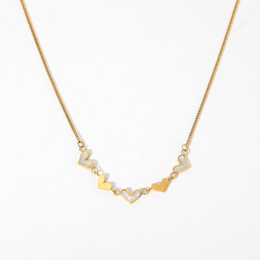 Shell Hearts Choker Necklace - gldplace